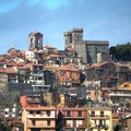 Rocca Priora old town view. Royalty Free Stock Photo