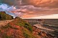 Rocca San Giovanni, Chieti, Abruzzo, Italy: Adriatic sea coast Royalty Free Stock Photo