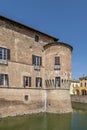 Rocca Sanvitale castle in Fontanellato, Parma, Italy, on a sunny day Royalty Free Stock Photo