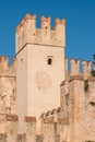 Rocca Scaligera castle in Sirmione town on the Garda Lake, Brescia, Italy Royalty Free Stock Photo