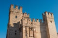 Rocca Scaligera castle in Sirmione town on the Garda Lake, Brescia, Italy Royalty Free Stock Photo