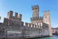 Rocca Scaligera castle in Sirmione town near Garda Lake in Italy Royalty Free Stock Photo