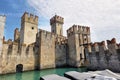 Rocca Scaligera castle in Sirmione town near Garda Lake in Italy Royalty Free Stock Photo