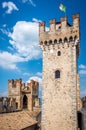 Rocca Scaligera castle in Sirmione town near Garda Lake in Italy Royalty Free Stock Photo