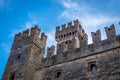 Rocca Scaligera castle in Sirmione town near Garda Lake in Italy Royalty Free Stock Photo