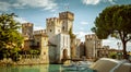 Rocca Scaligera castle in Sirmione town near Garda Lake