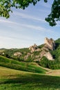 Roccamalatina rock formations near Modena, Italy Royalty Free Stock Photo