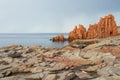 Rocce Rosse Arbatax, Sardinia Royalty Free Stock Photo