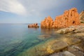 Rocce Rosse Arbatax, Sardinia Royalty Free Stock Photo