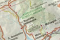 Roccella Valdemone. Map. The islands of Sicily, Italy