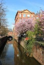 Rochdale Canal by Canal Street in Manchester Royalty Free Stock Photo