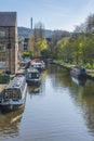 Rochdale canal sowerby bridge Royalty Free Stock Photo