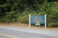 Roche Harbor welcome sign, entrance Royalty Free Stock Photo