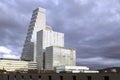 Roche Tower, or `Building 1` of pharmaceutical company Hoffmann-La Roche. Designed by Herzog & de Meuron.