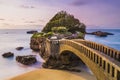 The Rocher du Basta in Biarritz, France Royalty Free Stock Photo