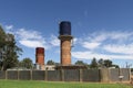 The old water tower brick with a cast iron tank was used from the 1880s to 1914 when a