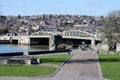 River Medway & Rochester Bridge from Rochester Castle, Kent, England, UK. Royalty Free Stock Photo