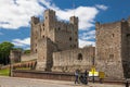 Rochester Castle 12th-century. Castle and ruins of fortifications. Kent, South East England. Royalty Free Stock Photo
