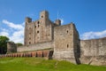 Rochester Castle 12th-century. Castle and ruins of fortifications. Kent, South East England. Royalty Free Stock Photo