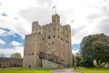 Rochester Castle 12th-century. Castle and ruins of fortifications. Kent, South East England. Royalty Free Stock Photo