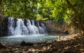 Rochester Falls waterfall in Souillac Mauritius Royalty Free Stock Photo