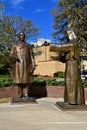 Rochester Mayo Clinic statues of William Mayo and Mother Alfred Royalty Free Stock Photo
