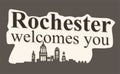 Rochester minnesota welcomes you with best quality Royalty Free Stock Photo