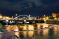 Rochester New York Along the Genesee River at Night