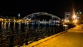 Rochester ny downtown night clam genesee river