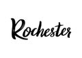 Rochester NY Lettering.