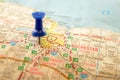 Rochester Pin Point Map Royalty Free Stock Photo