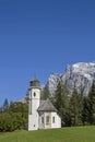 Rochus chapel with Zugspitze Royalty Free Stock Photo