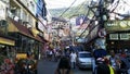 Rocinha community, lots of people, lots of houses, shops. Rio de Janeiro, Brazil Royalty Free Stock Photo