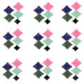 Seamless pattern with multi-colored squares arranged in a row1 Royalty Free Stock Photo