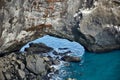 Rock arch at Dyrholaey peninsula, Iceland Royalty Free Stock Photo