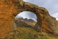 Rock Arch at Sehlabathebe Royalty Free Stock Photo
