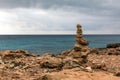 Rock balancing in Ses Saline cap