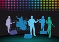 Rock band on stage Royalty Free Stock Photo