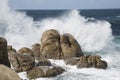 Rock at Barca Point, Muxia; Fisterra; Costa de la Muerte; Galicia Royalty Free Stock Photo