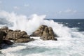 Rock at Barca Point, Muxia; Fisterra; Costa de la Muerte; Galicia Royalty Free Stock Photo