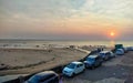 Rock beach near Kunkeshwar Temple in Sindhudurga District in Maharashtra. Royalty Free Stock Photo