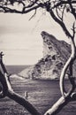 Rock of the Beak of the Eagle above the Sea at La Ciotat