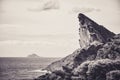 Rock of the Beak of the Eagle above the Sea at La Ciotat