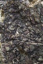Eroded rocks of volcanic origin in La Gomera