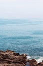Rock cape at Jogashima island, Miura, Japan. Blue sea ocean view