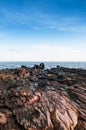 Rock cape at Nui beach on Koh Lanta, Krabi, Thailand