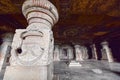 Rock-Carved Columns at Ajanta Caves