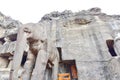 Rock-Carved Elephant Sculptures at Ellora Caves