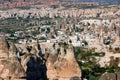 Rock carved houses, Pigeon Valley, Uchisar, Cappadocia, Turkey Royalty Free Stock Photo