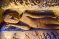 Rock-Carved Reclining Buddha Statue Inside Ajanta Caves